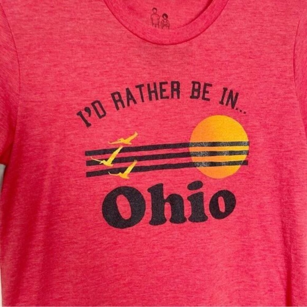 Alison Rose I'd Rather Be In Ohio State red short sleeve t-shirt S - Picture 4 of 9